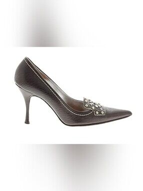 Dolce & Gabbana Vitello T.Moro studded point Toe heels IT38 1/2 US 7 1/2